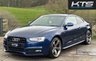 USED 2014 64 AUDI A5 2.0 TFSI Black Edition Coupe 2dr Petrol S Tronic quattro Euro 6 (s/s) (225 ps) *** SCUBA BLUE, 2 KEYS, HEATED SEATS *** FINANCE AVAILABLE FROM 9.9% APR ***
