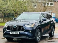 USED 2021 71 TOYOTA HIGHLANDER 2.5 VVT-h Excel SUV 5dr Petrol Hybrid CVT 4WD Euro 6 (s/s) (248 ps) LEATHER+SAT NAV+PANROOF+7 SEAT