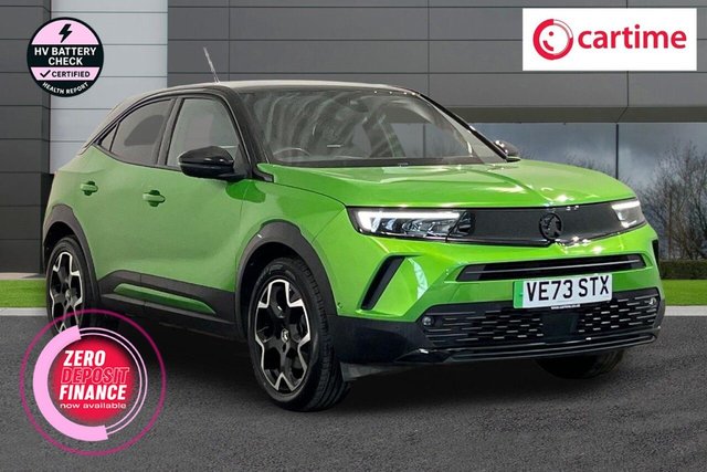 View our Vauxhall Mokka Electric 50kWh Ultimate SUV 5dr Electric Auto (136 ps) Panoramic Rear View Camera, Front / Rear Parking Distance Sensors, Heated Front Seats, Steering Wheel Heating, 18In Alloys