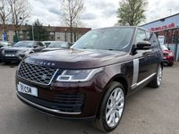 USED 2019 06 LAND ROVER RANGE ROVER 3.0 SD V6 Vogue SUV 5dr Diesel Auto 4WD Euro 6 (s/s) (275 ps) A TRULY EXCEPTIONAL ADDITION TO OUR EXTENSIVE RANGE ROVER SELECTION+STUNNING RED METALLIC PAINT+4 WHEEL DRIVE+SERVICE HISTORY+PRIVACY GLASS+FULL LEATHER INTERIOR+FULL PANORAMIC GLASS ROOF+SATELLITE NAVIGATION+PARK ASSIST+CLIMATE CONTROL+22 INCH ALLOY WHEELS+1 FULL YEARS MOT PRIOR TO COLLECTION+CALL TODAY FOR A FULL LIST OF SPECIFICATIONS AND TO ARRANGE A VIEWING+THIS OUTSTANDING VEHICLE IS NOT TO BE MISSED!!!!!!!!!!!!!!!!!!!!!!!!!!!!!!!