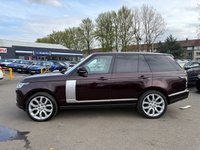 USED 2019 06 LAND ROVER RANGE ROVER 3.0 SD V6 Vogue SUV 5dr Diesel Auto 4WD Euro 6 (s/s) (275 ps) A TRULY EXCEPTIONAL ADDITION TO OUR EXTENSIVE RANGE ROVER SELECTION+STUNNING RED METALLIC PAINT+4 WHEEL DRIVE+SERVICE HISTORY+PRIVACY GLASS+FULL LEATHER INTERIOR+FULL PANORAMIC GLASS ROOF+SATELLITE NAVIGATION+PARK ASSIST+CLIMATE CONTROL+22 INCH ALLOY WHEELS+1 FULL YEARS MOT PRIOR TO COLLECTION+CALL TODAY FOR A FULL LIST OF SPECIFICATIONS AND TO ARRANGE A VIEWING+THIS OUTSTANDING VEHICLE IS NOT TO BE MISSED!!!!!!!!!!!!!!!!!!!!!!!!!!!!!!!