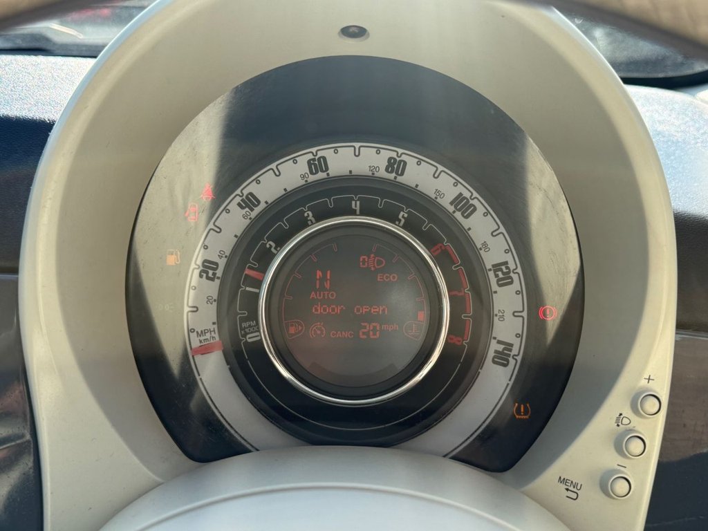 USED 2019 68 FIAT 500 1.2 Lounge Hatchback 3dr Petrol Dualogic Euro 6 (s/s) (69 bhp) 1 OWNER FROM NEW 2 KEYS FSH