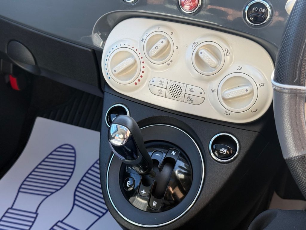 USED 2019 68 FIAT 500 1.2 Lounge Hatchback 3dr Petrol Dualogic Euro 6 (s/s) (69 bhp) 1 OWNER FROM NEW 2 KEYS FSH