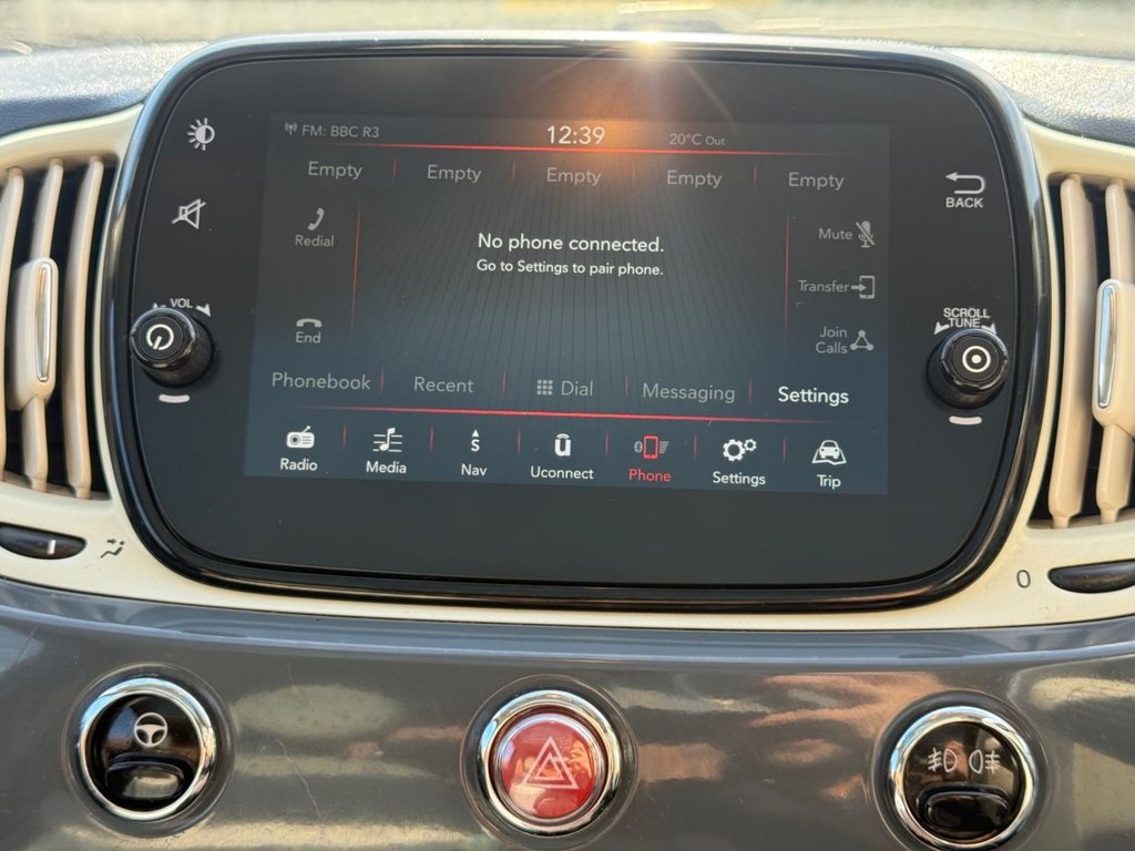 USED 2019 68 FIAT 500 1.2 Lounge Hatchback 3dr Petrol Dualogic Euro 6 (s/s) (69 bhp) 1 OWNER FROM NEW 2 KEYS FSH