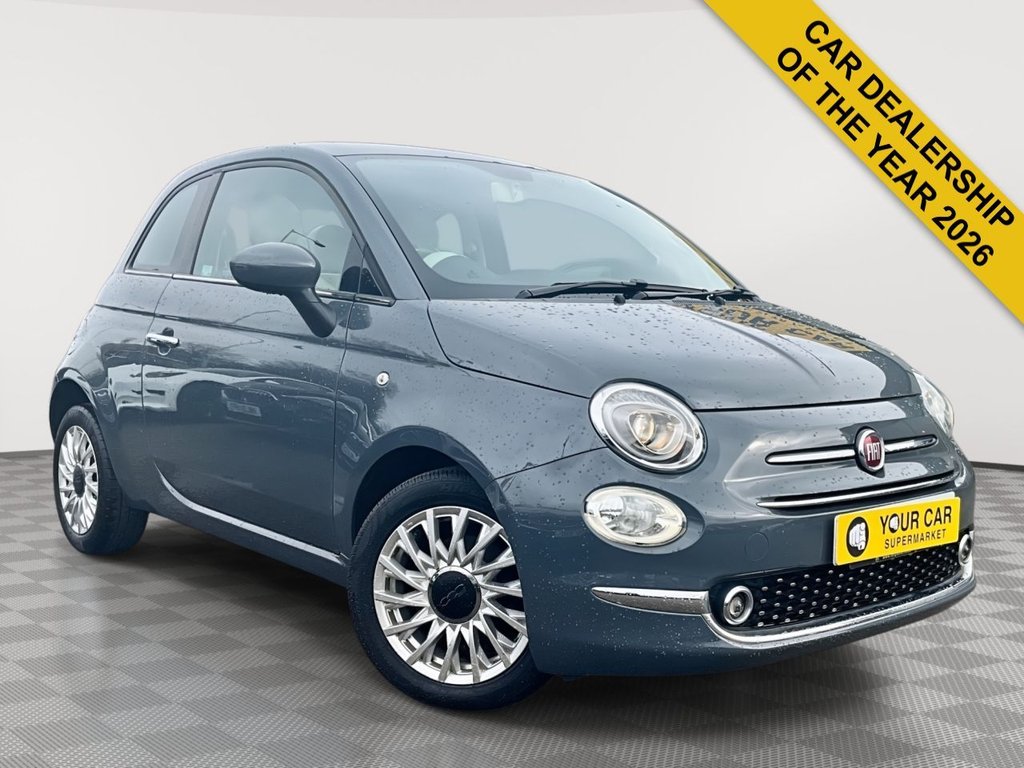 USED 2019 68 FIAT 500 1.2 Lounge Hatchback 3dr Petrol Dualogic Euro 6 (s/s) (69 bhp) 1 OWNER FROM NEW 2 KEYS FSH