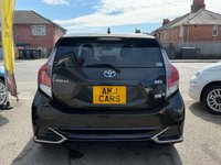 USED 2015 TOYOTA AQUA 1.5 Gs Sport Edition Automatic Hybrid Petrol Black 5dr JAPANESE IMPORTED TOYOTA AQUA / PRIUS CITY .1.5 Gs SPORT EDITION. CLEAN CONDITION THROUGHOUT. FINIHSED IN METALLIC BLACK COLOUR. SPEC INCLUDES PRIVACY GLASS, ALLOY WHEELS, CLIMATE CONTROL, A/C, PART LEATHER INTERIOR, ISOFIX, TRACTION CONTROL, ELECTRIC WINDOWS AND MIRRORS + 3 MONTHS WARRANTY + 12 MONTHS AA BREAKDOWN COVER INCLUDED