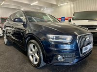 USED 2014 64 AUDI Q3 2.0 TDI S line SUV 5dr Diesel Manual quattro Euro 5 (s/s) (177 ps) - FULL LEATHER - HEATED SEATS - NAV
