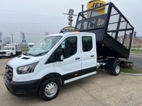 USED 2022 72 FORD TRANSIT LEADER 350 RWD 2.0 TDCI ECOBLUE 130 BHP L3 DOUBLE CAB CAGE REFUGE TIPPER **BEST AVAILABLE**ONLY 39K** 