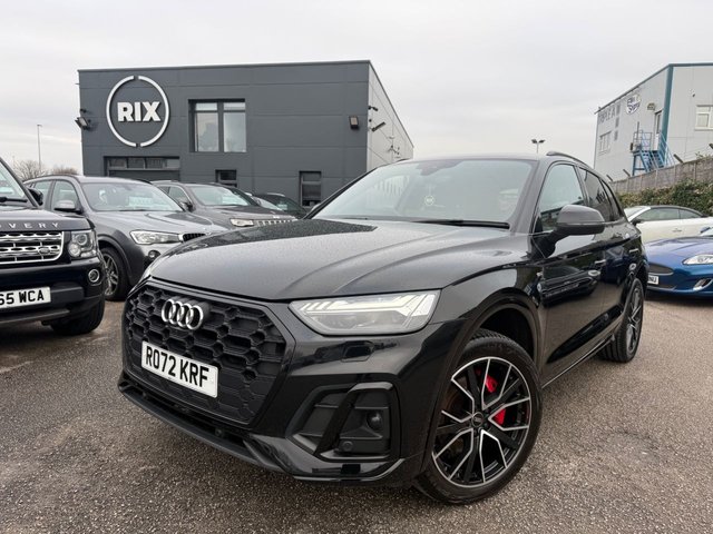 2022 72 Audi Q5 2.0 TFSI 45 Edition 1 SUV 5dr Petrol S Tronic quattro Euro 6 (s/s) (265 ps)-Factory Extras Worth &pound;2,070-1 Owner From New-Finished In Mythos Black Metallic-Heated Black Leather Upholstery-Satnav-Comfort & Sound Pack-Dab Radio-Bluetooth-Mfsw-Dual Climate Control-20 Inch Alloy Wheels-Privacy Glass-Great Example.
