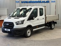USED 2022 72 FORD TRANSIT 2.0 ECOBLUE 130 BHP 350 L3 LEADER D/CAB TIPPER FWD MANUAL (EURO 6) 