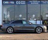 USED 2016 16 AUDI S8 4.0 TFSI V8 Saloon 4dr Petrol Tiptronic quattro Euro 6 (s/s) (520 ps) THIS CAR COMES WITH 6 MONTHS WARRANTY , BREAKDOWN COVER & RECOVERY++  GREAT EXAMPLE OF AUTOMATIC SALOON CAR + NAVIGATION SYSTEM + BLUETOOTH + DAB RADIO + USB CONNECTION + FRONT AND REAR PARKING SENSORS + REVERSING CAMERA + FULL  LEATHER TRIM  + FRONT HEATED SEATS + FRONT MEMORY SEATS + CRUISE CONTROL + CLIMATE CONTROL + PRIVACY GLASS + 20 INCH ALLOY WHEELS + BOSE SOUND SYSTEM + AUTO START STOP + ELECTRIC PARKING BRAKE + ELECTRIC SEAT ADJUSTMENT + TRACTION CONTROL + DAY TIME RUNNING LIGHTS +