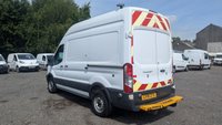 USED 2018 18 FORD TRANSIT L2 H3 TDCI 130 PS MWB High Roof 350 FREE 3 YEAR WARRANTY COVER WITH THIS VAN  With 6 Speed Gearbox.  The Ultimate Tradesman's Van . Racked, Ready & In Brilliant Condition  Here is a fantastic opportunity to own a pristine, one-owner, Medium wheelbase high-roof Transit, perfectly equipped and maintained for serious work.  KEY SPECIFICATION:  Model: Ford Transit 350 L2 (Long Wheelbase) H3 (High Roof)  Engine: 2.0 TDCi 130 PS powerful and economical  Gearbox: 6-Speed Manual  Colour: Frozen White  Plate: 67 (Registered Sept 2017 - March 2018)  Ownership: 1 Owner from new  Keys: 2 Keys present  HIGHLIGHTS & FEATURES:  WORK-READY INTERIOR: Professionally fitted racking system throughout . just load your tools and go.  EXCELLENT HISTORY. GREAT CONDITION: Presents superbly in 'Frozen White' paintwork, reflecting careful use.  SAFETY & CONVENIENCE: Fitted with Parking Sensors (rear) and Traction Control for all-weather confidence.  SIDE LOADING: Features a practical Side Door for easy access in tight spaces.  MASSIVE CAPACITY: The LWB High Roof combination offers class-leading load volume.  IDEAL FOR: Builder, electrician, plumber, utility engineer, or any trade requiring a reliable, spacious, and professional vehicle.  This van has been a dependable asset from new and is now ready for its next owner. Sensibly priced for a quick sale.  PERFECT FOR THE PROFESSIONAL WHO VALUES READINESS AND RELIABILITY. 