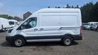 USED 2018 18 FORD TRANSIT L2 H3 TDCI 130 PS MWB High Roof 350 FREE 3 YEAR WARRANTY COVER WITH THIS VAN  With 6 Speed Gearbox.  The Ultimate Tradesman's Van . Racked, Ready & In Brilliant Condition  Here is a fantastic opportunity to own a pristine, one-owner, Medium wheelbase high-roof Transit, perfectly equipped and maintained for serious work.  KEY SPECIFICATION:  Model: Ford Transit 350 L2 (Long Wheelbase) H3 (High Roof)  Engine: 2.0 TDCi 130 PS powerful and economical  Gearbox: 6-Speed Manual  Colour: Frozen White  Plate: 67 (Registered Sept 2017 - March 2018)  Ownership: 1 Owner from new  Keys: 2 Keys present  HIGHLIGHTS & FEATURES:  WORK-READY INTERIOR: Professionally fitted racking system throughout . just load your tools and go.  EXCELLENT HISTORY. GREAT CONDITION: Presents superbly in 'Frozen White' paintwork, reflecting careful use.  SAFETY & CONVENIENCE: Fitted with Parking Sensors (rear) and Traction Control for all-weather confidence.  SIDE LOADING: Features a practical Side Door for easy access in tight spaces.  MASSIVE CAPACITY: The LWB High Roof combination offers class-leading load volume.  IDEAL FOR: Builder, electrician, plumber, utility engineer, or any trade requiring a reliable, spacious, and professional vehicle.  This van has been a dependable asset from new and is now ready for its next owner. Sensibly priced for a quick sale.  PERFECT FOR THE PROFESSIONAL WHO VALUES READINESS AND RELIABILITY. 