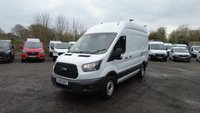 USED 2018 18 FORD TRANSIT L2 H3 TDCI 130 PS MWB High Roof 350 FREE 3 YEAR WARRANTY COVER WITH THIS VAN  With 6 Speed Gearbox.  The Ultimate Tradesman's Van . Racked, Ready & In Brilliant Condition  Here is a fantastic opportunity to own a pristine, one-owner, Medium-wheelbase high-roof Transit, perfectly equipped and maintained for serious work.  KEY SPECIFICATION:  Model: Ford Transit 350 L2 (Long Wheelbase) H3 (High Roof)  Engine: 2.0 TDCi 130 PS powerful and economical  Gearbox: 6-Speed Manual  Colour: Frozen White  Plate: 67 (Registered Sept 2017 - March 2018)  Ownership: 1 Owner from new  Keys: 2 Keys present  HIGHLIGHTS & FEATURES:  WORK-READY INTERIOR: Professionally fitted racking system throughout . just load your tools and go.  EXCELLENT HISTORY. GREAT CONDITION: Presents superbly in 'Frozen White' paintwork, reflecting careful use.  SAFETY & CONVENIENCE: Fitted with Parking Sensors (rear) and Traction Control for all-weather confidence.  SIDE LOADING: Features a practical Side Door for easy access in tight spaces.  MASSIVE CAPACITY: The LWB High Roof combination offers class-leading load volume.  IDEAL FOR: Builder, electrician, plumber, utility engineer, or any trade requiring a reliable, spacious, and professional vehicle.  This van has been a dependable asset from new and is now ready for its next owner. Sensibly priced for a quick sale.  PERFECT FOR THE PROFESSIONAL WHO VALUES READINESS AND RELIABILITY. 