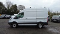 USED 2018 18 FORD TRANSIT L2 H3 TDCI 130 PS MWB High Roof 350 FREE 3 YEAR WARRANTY COVER WITH THIS VAN  With 6 Speed Gearbox.  The Ultimate Tradesman's Van . Racked, Ready & In Brilliant Condition  Here is a fantastic opportunity to own a pristine, one-owner, Medium-wheelbase high-roof Transit, perfectly equipped and maintained for serious work.  KEY SPECIFICATION:  Model: Ford Transit 350 L2 (Long Wheelbase) H3 (High Roof)  Engine: 2.0 TDCi 130 PS powerful and economical  Gearbox: 6-Speed Manual  Colour: Frozen White  Plate: 67 (Registered Sept 2017 - March 2018)  Ownership: 1 Owner from new  Keys: 2 Keys present  HIGHLIGHTS & FEATURES:  WORK-READY INTERIOR: Professionally fitted racking system throughout . just load your tools and go.  EXCELLENT HISTORY. GREAT CONDITION: Presents superbly in 'Frozen White' paintwork, reflecting careful use.  SAFETY & CONVENIENCE: Fitted with Parking Sensors (rear) and Traction Control for all-weather confidence.  SIDE LOADING: Features a practical Side Door for easy access in tight spaces.  MASSIVE CAPACITY: The LWB High Roof combination offers class-leading load volume.  IDEAL FOR: Builder, electrician, plumber, utility engineer, or any trade requiring a reliable, spacious, and professional vehicle.  This van has been a dependable asset from new and is now ready for its next owner. Sensibly priced for a quick sale.  PERFECT FOR THE PROFESSIONAL WHO VALUES READINESS AND RELIABILITY. 
