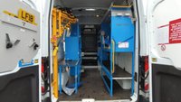 USED 2018 18 FORD TRANSIT L2 H3 TDCI 130 PS MWB High Roof 350 FREE 3 YEAR WARRANTY COVER WITH THIS VAN  With 6 Speed Gearbox.  The Ultimate Tradesman's Van . Racked, Ready & In Brilliant Condition  Here is a fantastic opportunity to own a pristine, one-owner, Medium-wheelbase high-roof Transit, perfectly equipped and maintained for serious work.  KEY SPECIFICATION:  Model: Ford Transit 350 L2 (Long Wheelbase) H3 (High Roof)  Engine: 2.0 TDCi 130 PS powerful and economical  Gearbox: 6-Speed Manual  Colour: Frozen White  Plate: 67 (Registered Sept 2017 - March 2018)  Ownership: 1 Owner from new  Keys: 2 Keys present  HIGHLIGHTS & FEATURES:  WORK-READY INTERIOR: Professionally fitted racking system throughout . just load your tools and go.  EXCELLENT HISTORY. GREAT CONDITION: Presents superbly in 'Frozen White' paintwork, reflecting careful use.  SAFETY & CONVENIENCE: Fitted with Parking Sensors (rear) and Traction Control for all-weather confidence.  SIDE LOADING: Features a practical Side Door for easy access in tight spaces.  MASSIVE CAPACITY: The LWB High Roof combination offers class-leading load volume.  IDEAL FOR: Builder, electrician, plumber, utility engineer, or any trade requiring a reliable, spacious, and professional vehicle.  This van has been a dependable asset from new and is now ready for its next owner. Sensibly priced for a quick sale.  PERFECT FOR THE PROFESSIONAL WHO VALUES READINESS AND RELIABILITY. 