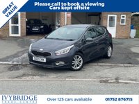 USED 2012 12 KIA CEED 1.6 GDi EcoDynamics 2 Hatchback 5dr Petrol Manual Euro 5 (s/s) (133 bhp) ONLY 2 FORMER KEEPER+MOT UNTIL APRIL 2027