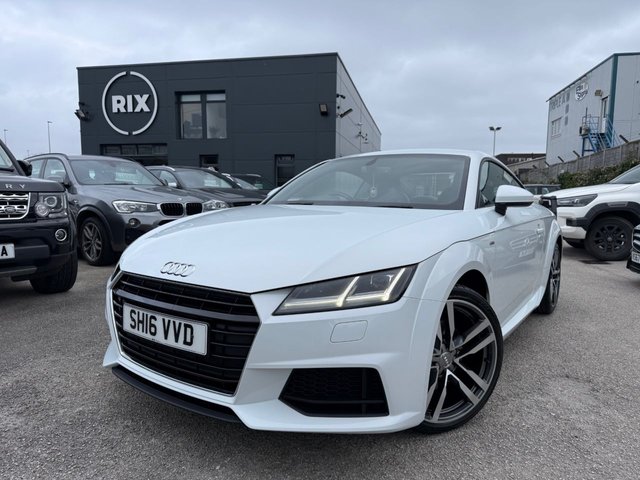 2016 AUDI TT 1.8 TFSI S line Coupe 3dr Petrol Manual Euro 6 (s/s) (180 ps) 1 OWNER FROM NEW-18" ALLOYS-HALF LEATHER-BLUETOOTH-CRUISE CONTROL-SATNAV-DAB RADIO-VIRTUAL COCKPIT-AUDI DRIVE SELECT-AIR CONDITIONING