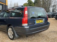 USED 2006 56 VOLVO V70 2.4 SE Estate 5dr Petrol Manual (221 g/km, 170 bhp) 1 OWNER FROM NEW + FULL VOLVO SERVICE HISTORY (18 VOLVO STAMPS) + ULTRA LOW MILEAGE 34K + FINISHED IN BARENTS BLUE WITH FULL BLACK LEATHER SEATS + WALNUT INTERIOR TRIM + ROOF RAILS + REAR PARKING SENSORS + CRUISE CONTROL + AIRCON + MULTIFUNCTIONAL STEERING WHEEL + 17" ALLOY WHEELS + ULEZ COMPLIANT + HPI CLEAR + 2 KEYS
