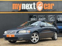 USED 2006 56 VOLVO V70 2.4 SE Estate 5dr Petrol Manual (221 g/km, 170 bhp) 1 OWNER FROM NEW + FULL VOLVO SERVICE HISTORY (18 VOLVO STAMPS) + ULTRA LOW MILEAGE 34K + FINISHED IN BARENTS BLUE WITH FULL BLACK LEATHER SEATS + WALNUT INTERIOR TRIM + ROOF RAILS + REAR PARKING SENSORS + CRUISE CONTROL + AIRCON + MULTIFUNCTIONAL STEERING WHEEL + 17" ALLOY WHEELS + ULEZ COMPLIANT + HPI CLEAR + 2 KEYS