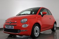 USED 2018 68 FIAT 500 1.2 Lounge Hatchback 3dr Petrol Manual Euro 6 (s/s) (69 bhp) 6 stamp SERVICE HISTORY - 2 KEYS