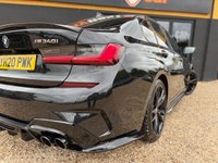 USED 2020 20 BMW 3 SERIES 3.0 M340i Saloon 4dr Petrol Auto xDrive Euro 6 (s/s) (374 ps) 2 OWNERS + FINISHED IN BLACK SAPPHIRE WITH BLACK VERNASCA LEATHER SEATS + SHADOWLINE PLUS PACK + REVERSE CAMERA + APPLE CARPLAY + HEATED SEATS + DAB RADIO + BLUETOOTH + SUN PROTECTION GLAZING + PRIVACY GLASS + BLUE CALIPERS + HPI CLEAR + 2 KEYS