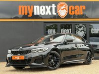 USED 2020 20 BMW 3 SERIES 3.0 M340i Saloon 4dr Petrol Auto xDrive Euro 6 (s/s) (374 ps) 2 OWNERS + FINISHED IN BLACK SAPPHIRE WITH BLACK VERNASCA LEATHER SEATS + SHADOWLINE PLUS PACK + REVERSE CAMERA + APPLE CARPLAY + HEATED SEATS + DAB RADIO + BLUETOOTH + SUN PROTECTION GLAZING + PRIVACY GLASS + BLUE CALIPERS + HPI CLEAR + 2 KEYS