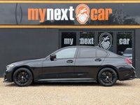 USED 2020 20 BMW 3 SERIES 3.0 M340i Saloon 4dr Petrol Auto xDrive Euro 6 (s/s) (374 ps) 2 OWNERS + FINISHED IN BLACK SAPPHIRE WITH BLACK VERNASCA LEATHER SEATS + SHADOWLINE PLUS PACK + REVERSE CAMERA + APPLE CARPLAY + HEATED SEATS + DAB RADIO + BLUETOOTH + SUN PROTECTION GLAZING + PRIVACY GLASS + BLUE CALIPERS + HPI CLEAR + 2 KEYS