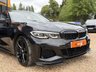 USED 2020 20 BMW 3 SERIES 3.0 M340i Saloon 4dr Petrol Auto xDrive Euro 6 (s/s) (374 ps) 2 OWNERS + FINISHED IN BLACK SAPPHIRE WITH BLACK VERNASCA LEATHER SEATS + SHADOWLINE PLUS PACK + REVERSE CAMERA + APPLE CARPLAY + HEATED SEATS + DAB RADIO + BLUETOOTH + SUN PROTECTION GLAZING + PRIVACY GLASS + BLUE CALIPERS + HPI CLEAR + 2 KEYS