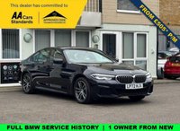 USED 2023 72 BMW 5 SERIES 2.0 530e 12kWh M Sport Saloon 4dr Petrol Plug-in Hybrid Steptronic Euro 6 (s/s) (292 ps) Full BMW Service History  |  1 Owner From Brand New  |  2 Keys