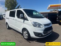 USED 2018 18 FORD TRANSIT CUSTOM White 2.0 310 Limited DCIV Euro 6, 114,000 miles, 2 owner, Automatic, Air Conditioning, Cruise Control, 6 seats, ULEZ compliant and much more! No VAT! This 2018 Ford Transit Custom 2.0 TDCi 310 Limited L2 H2 offers a robust 168 bhp engine, ensuring ample power for any task. As a Euro 6 compliant vehicle, it meets modern emissions standards. This particular model comes with a 3 month warranty for your peace of mind, and a full 12 months MOT will be provided upon purchase, confirming its roadworthiness. The Limited trim level signifies a well equipped and comfortable driving experience with a great spec such as a fully automatic gearbox, bluetoo