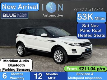 2014 LAND ROVER RANGE ROVER EVOQUE 2.2 eD4 Pure Tech Diesel Manual *Nav, Pan Roof, Heated Seats* &pound;10495.00