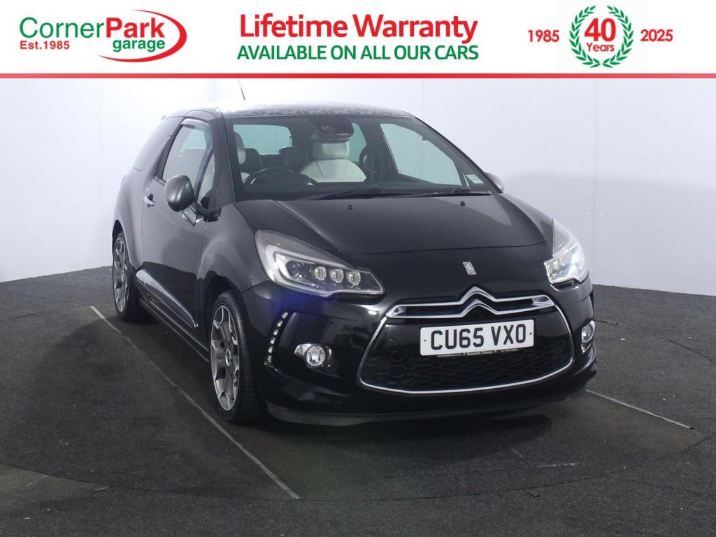 USED 2015 65 DS AUTOMOBILES DS 3 1.6 THP Ultra Prestige Hatchback 3dr Petrol Manual Euro 6 (s/s) (165 bhp) SAT NAV - DAB RADIO