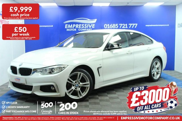 View our BMW 4 Series Gran Coupe range