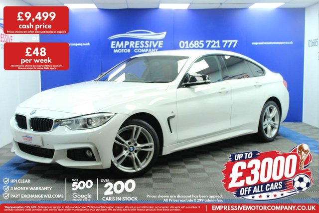 View our BMW 4 Series Gran Coupe range
