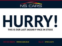 USED 2018 18 JAGUAR F-PACE 2.0 D180 R-Sport SUV 5dr Diesel Auto AWD Euro 6 (s/s) (180 ps) Full service history Low tax Low insurance cost Air con Electric windows SunroofStop start feature 12 months MOT