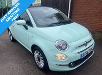 USED 2016 66 FIAT 500C 1.2 ECO Lounge Convertible 2dr Petrol Manual Euro 6 (s/s) (69 bhp) 
