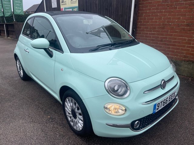 2016 66 Fiat 500c 1.2 ECO Lounge Convertible 2dr Petrol Manual Euro 6 (s/s) (69 bhp)