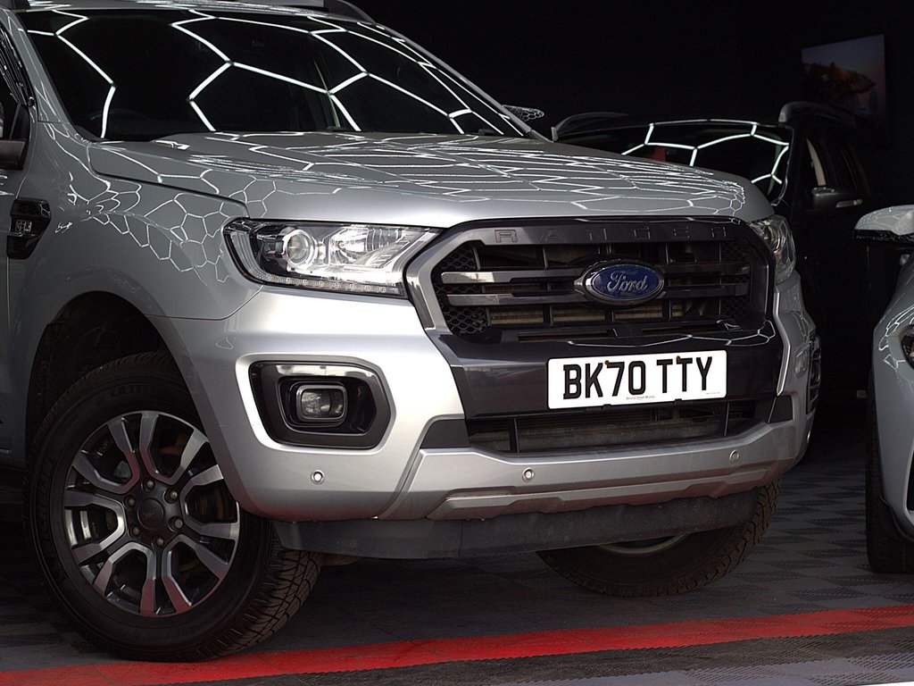 USED 2020 70 FORD RANGER 3.2 TDCi Wildtrak Auto 4WD Euro 6 (s/s) 4dr ALLOYS|HARDTOP CANOPY