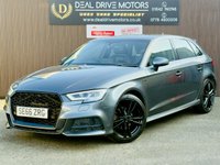 USED 2016 66 AUDI A3 2.0 TDI S line Sportback 5dr Diesel Manual Euro 6 (s/s) (150 ps) CarPlay+Black Alloys+SATNAV