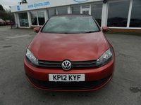 USED 2012 12 VOLKSWAGEN GOLF 1.6 TDI BlueMotion Tech SE Cabriolet 2dr Diesel Manual Euro 5 (s/s) (105 ps) ** Low Tax **