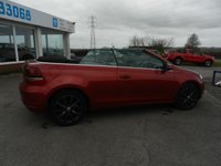 USED 2012 12 VOLKSWAGEN GOLF 1.6 TDI BlueMotion Tech SE Cabriolet 2dr Diesel Manual Euro 5 (s/s) (105 ps) ** Low Tax **