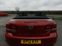 USED 2012 12 VOLKSWAGEN GOLF 1.6 TDI BlueMotion Tech SE Cabriolet 2dr Diesel Manual Euro 5 (s/s) (105 ps) ** Low Tax **