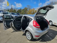 USED 2011 11 FORD FIESTA Silver 1.4 Titanium hatchback, 45,500 miles, ULEZ compliant, Automatic, Air Conditioning, Bluetooth, Cruise Control, 15in alloys and much more! Discover this 2011 Ford Fiesta Titanium, boasting exceptionally low mileage for its age, having covered just 45,500 miles. This well maintained example has had only three owners and benefits from a recent service on 15th August 2024 at 31,569 miles. It comes with a 12 month MOT provided on purchase and a 3 month warranty for your peace of mind. Under the bonnet, you'll find a responsive 1.4 litre petrol engine, paired with the desirable Titanium trim and its included City Pack, offering enhanced
