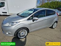 USED 2011 11 FORD FIESTA Silver 1.4 Titanium hatchback, 45,500 miles, ULEZ compliant, Automatic, Air Conditioning, Bluetooth, Cruise Control, 15in alloys and much more! Discover this 2011 Ford Fiesta Titanium, boasting exceptionally low mileage for its age, having covered just 45,500 miles. This well maintained example has had only three owners and benefits from a recent service on 15th August 2024 at 31,569 miles. It comes with a 12 month MOT provided on purchase and a 3 month warranty for your peace of mind. Under the bonnet, you'll find a responsive 1.4 litre petrol engine, paired with the desirable Titanium trim and its included City Pack, offering enhanced