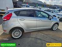 USED 2011 11 FORD FIESTA Silver 1.4 Titanium hatchback, 45,500 miles, ULEZ compliant, Automatic, Air Conditioning, Bluetooth, Cruise Control, 15in alloys and much more! Discover this 2011 Ford Fiesta Titanium, boasting exceptionally low mileage for its age, having covered just 45,500 miles. This well maintained example has had only three owners and benefits from a recent service on 15th August 2024 at 31,569 miles. It comes with a 12 month MOT provided on purchase and a 3 month warranty for your peace of mind. Under the bonnet, you'll find a responsive 1.4 litre petrol engine, paired with the desirable Titanium trim and its included City Pack, offering enhanced