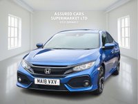 USED 2018 18 HONDA CIVIC 1.0 VTEC Turbo SR Hatchback 5dr Petrol CVT Euro 6 (s/s) (126 ps) Auto_1.0_Petrol_Turbo_UlezFree
