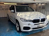 USED 2015 65 BMW X5 3.0 30d M Sport SUV 5dr Diesel Auto xDrive Euro 6 (s/s) (258 ps)+2 KEYS+FSH+PARK CONTROL+CAMERA+FULL LEATHER HEATED SEATS+BLUETOOTH+HIGH GLOSS+XENON ADAPTIVE LIGHTS+ADAPTIVE CRUISE+HIGH BEAM ASSIST+MEDIA+NAV+19