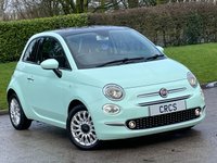 USED 2018 18 FIAT 500 1.2 Lounge Hatchback 3dr Petrol Manual Euro 6 (s/s) (69 bhp) GLASSROOF + 2 KEYS