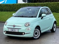 USED 2018 18 FIAT 500 1.2 Lounge Hatchback 3dr Petrol Manual Euro 6 (s/s) (69 bhp) GLASSROOF + 2 KEYS